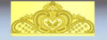 Royal Heart Shape Bed Headboard CNC Design | Premium 3D Relief RLF Model
