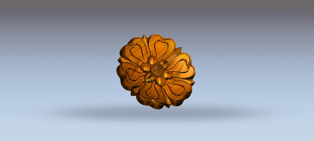 Premium Flower Design no 10/ RLF / STL File