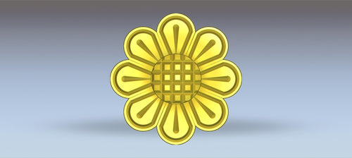 Premium Flower Design no 134/ RLF / STL File