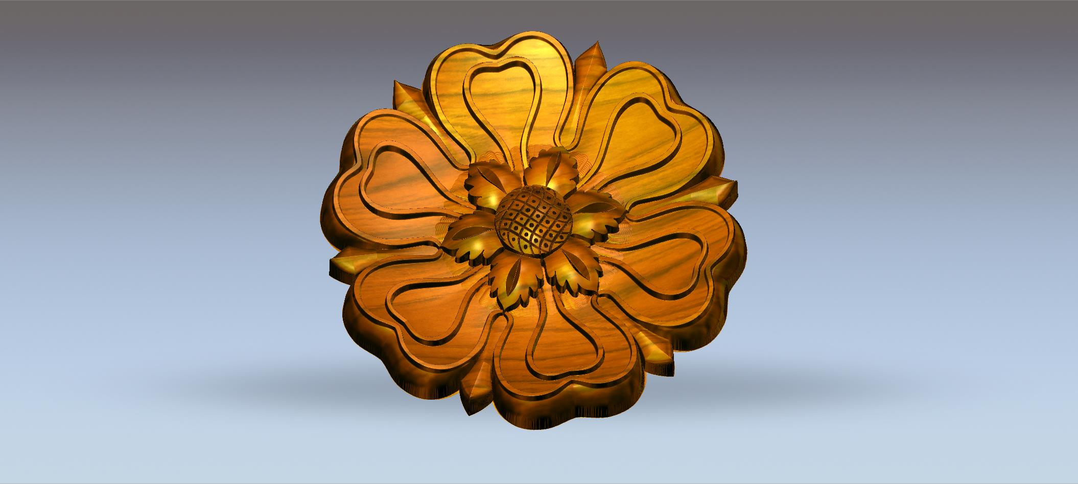 Premium Flower Design no 10/ RLF / STL File