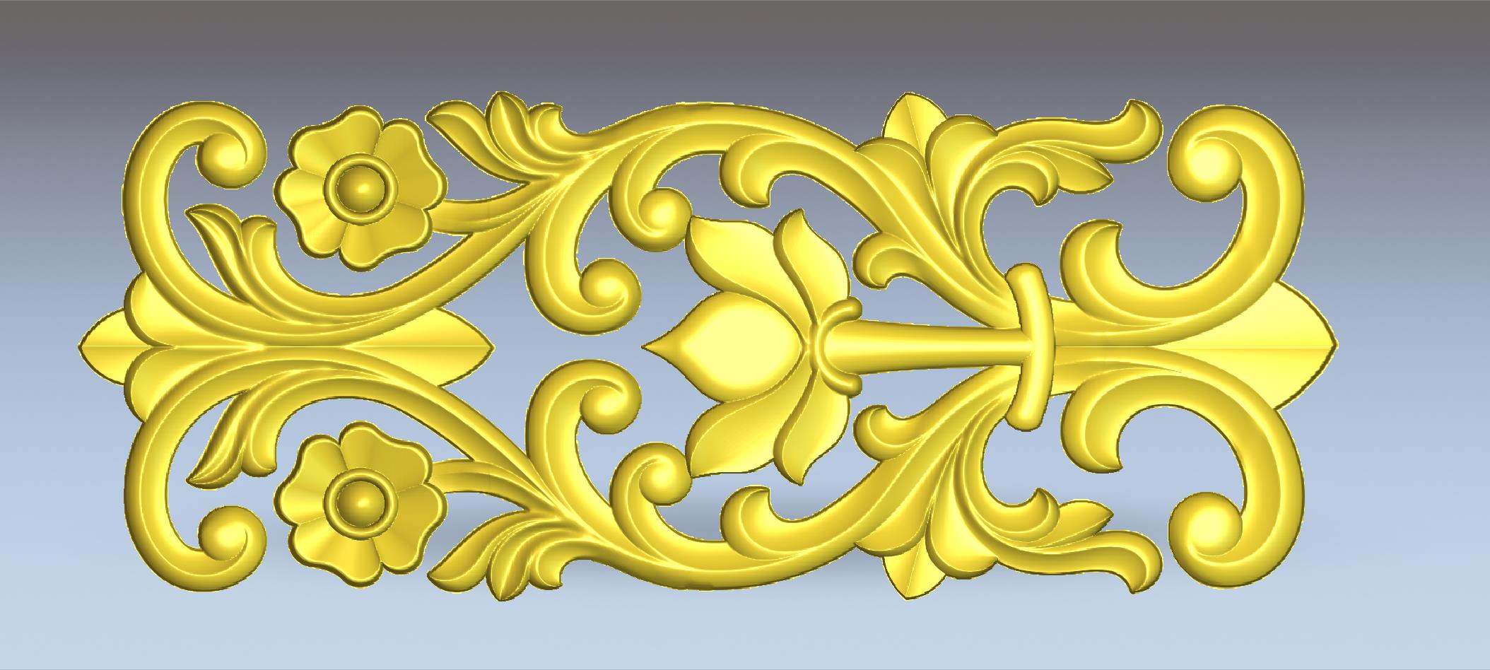 Classic Dela Door CNC Design | Professional ArtCAM 3D Relief File for CNC Router