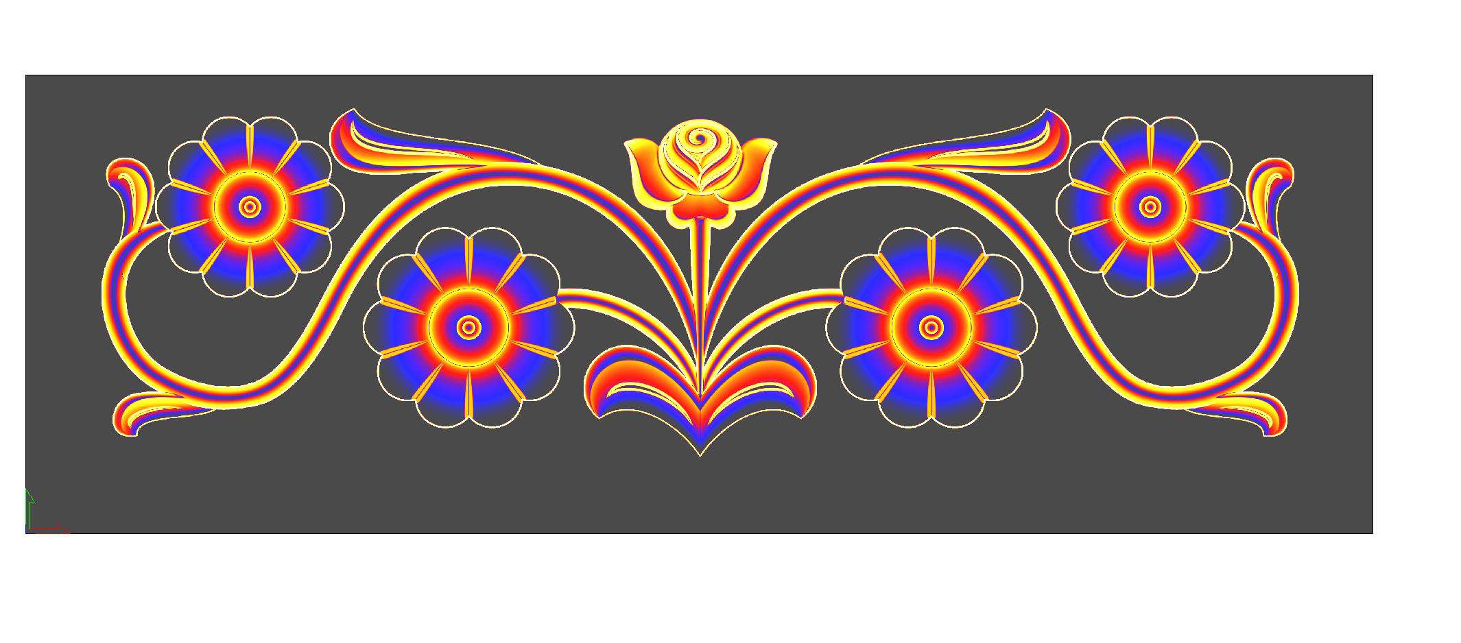 Dela Wooden Door CNC Design | Premium 3D ArtCAM Relief File for CNC Router