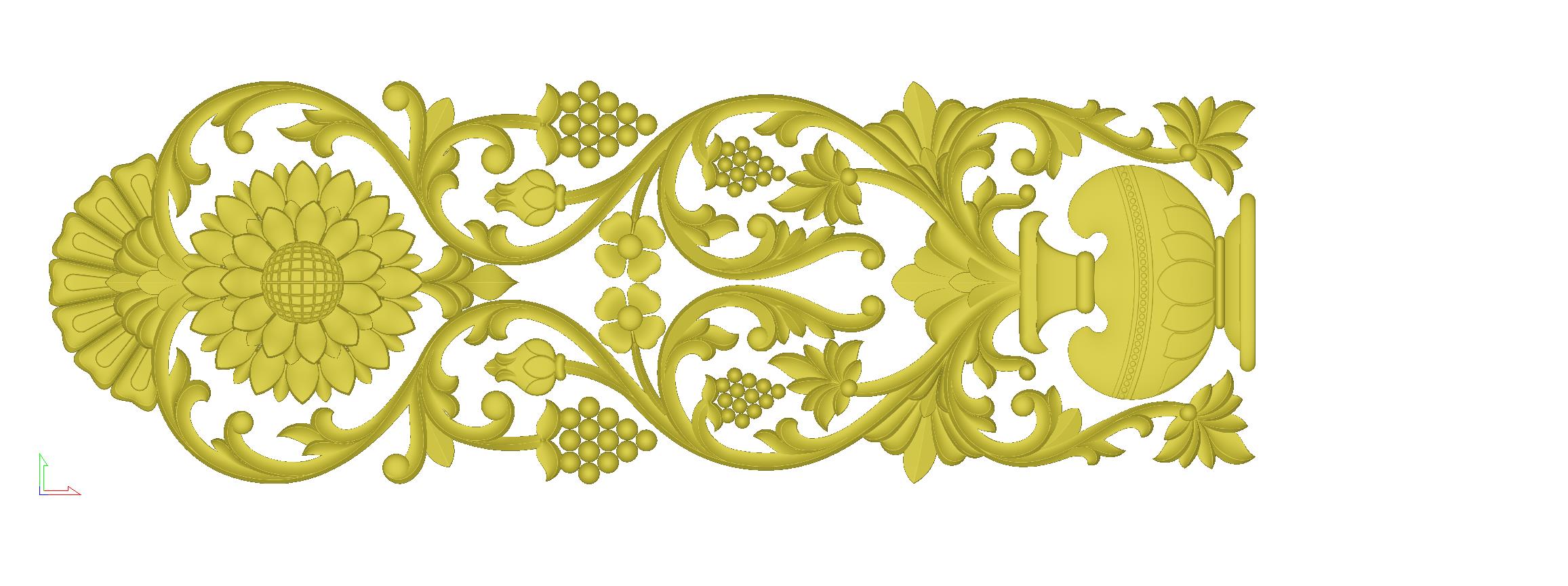 Modern Wooden Main Door CNC Design | ArtCAM Relief File