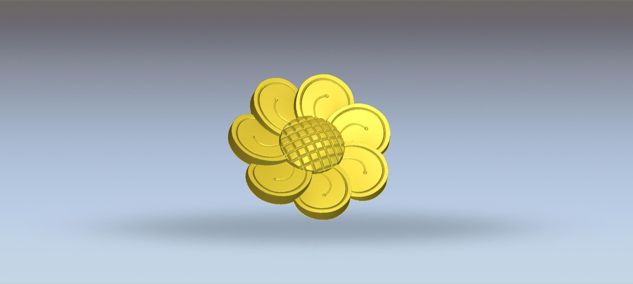 Premium Flower Design no 6/ RLF / STL File