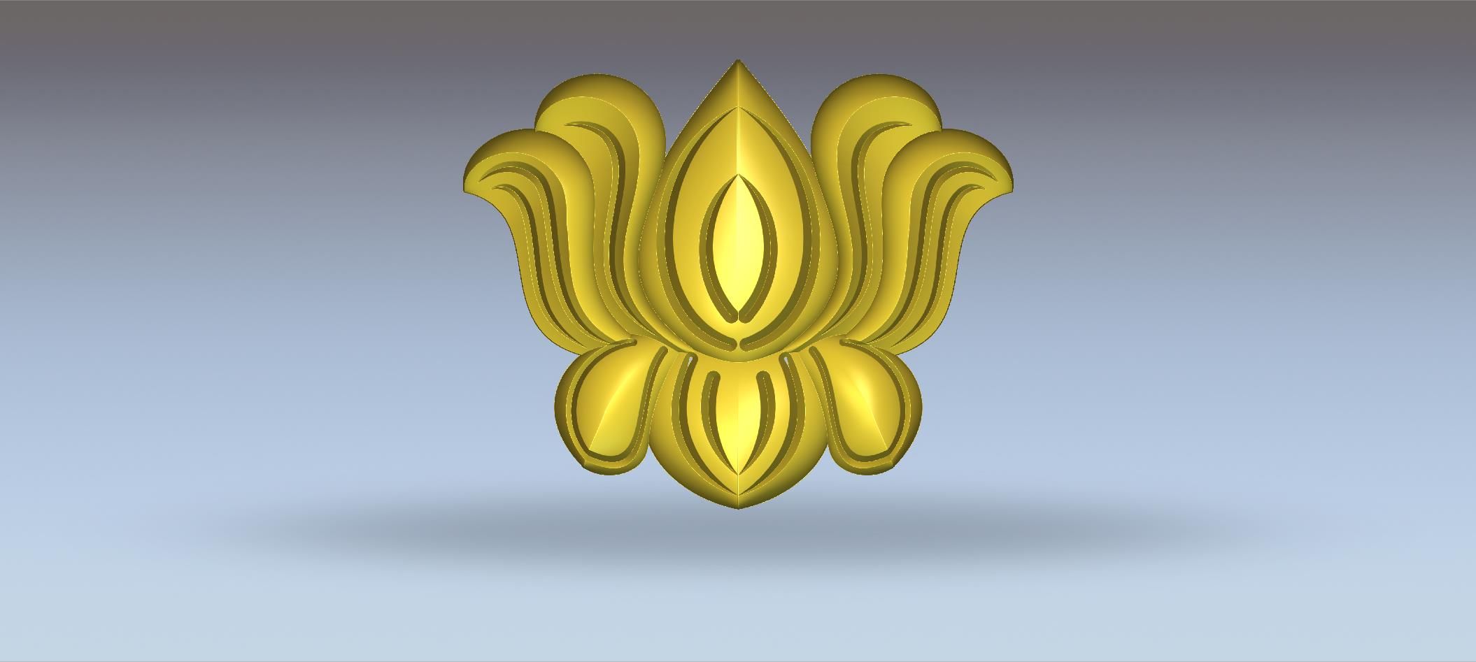 Premium Flower Design no 68/ RLF / STL File
