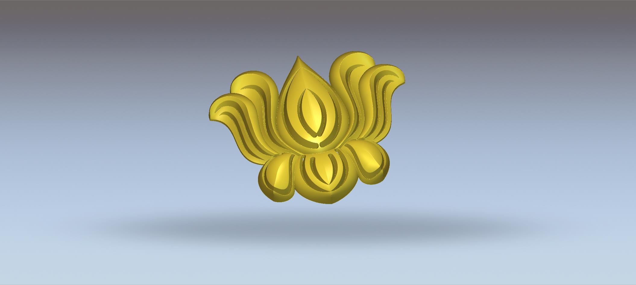 Premium Flower Design no 68/ RLF / STL File