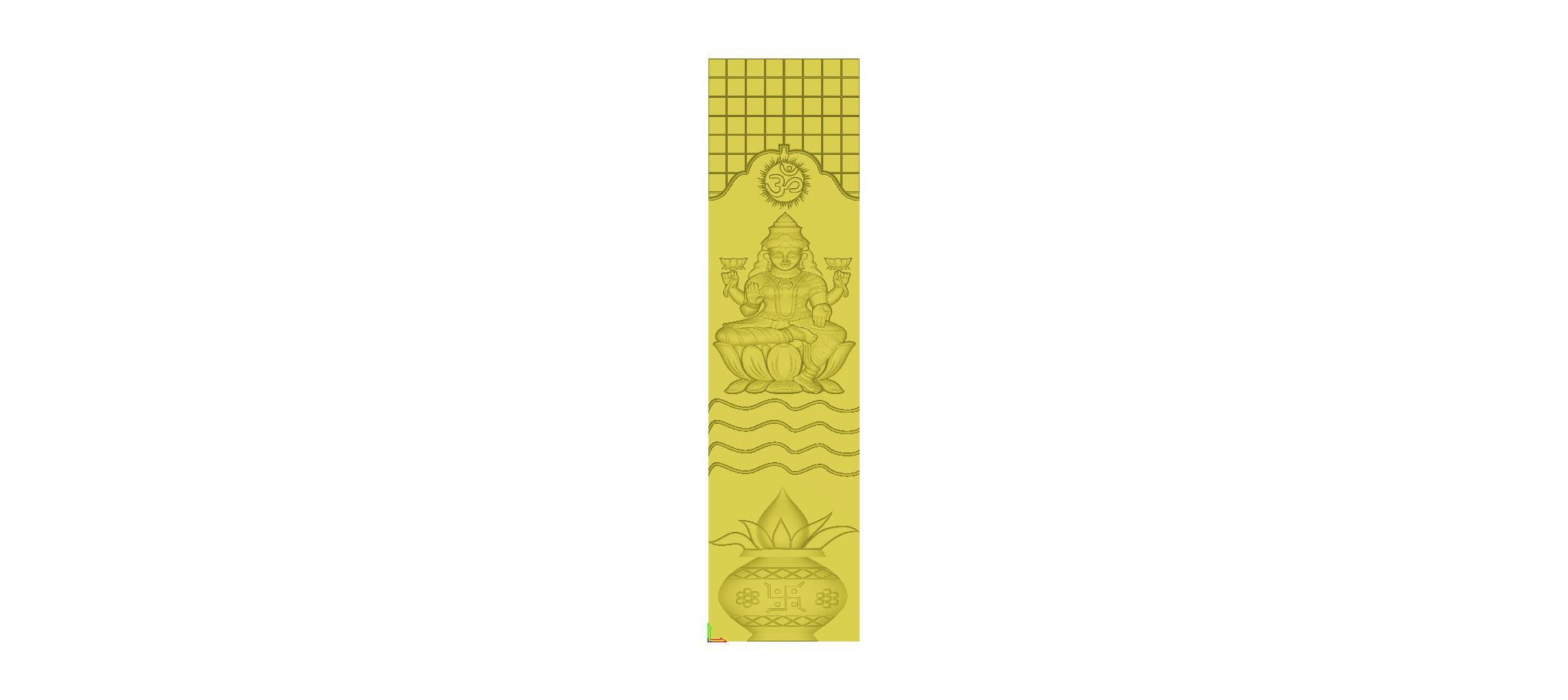 Modern Wooden Main Door CNC Design | ArtCAM Relief File | 3D Door Design for CNC Router