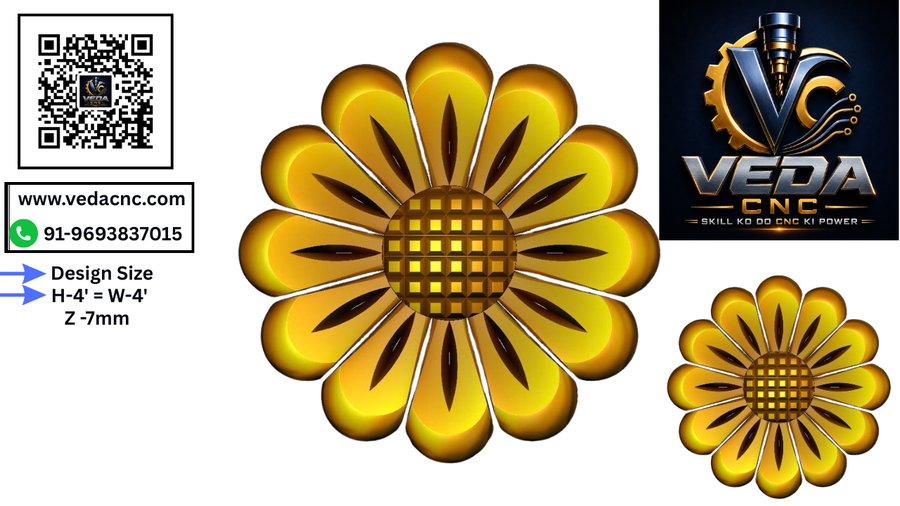 Premium Flower Design no 123/ RLF / STL File
